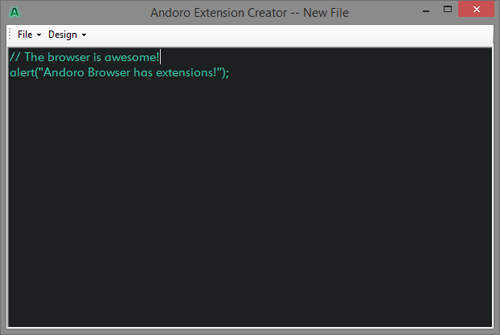 Andoro Browser Extension Creator